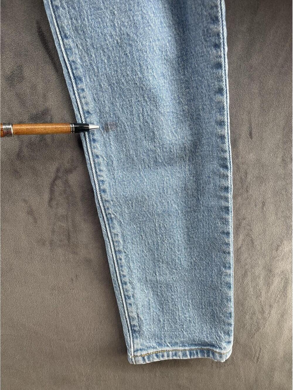 Levi’s Premium 501 Skinny Jeans Womens W26 L30 Light Wash Stretch Denim - Picture 7 of 11